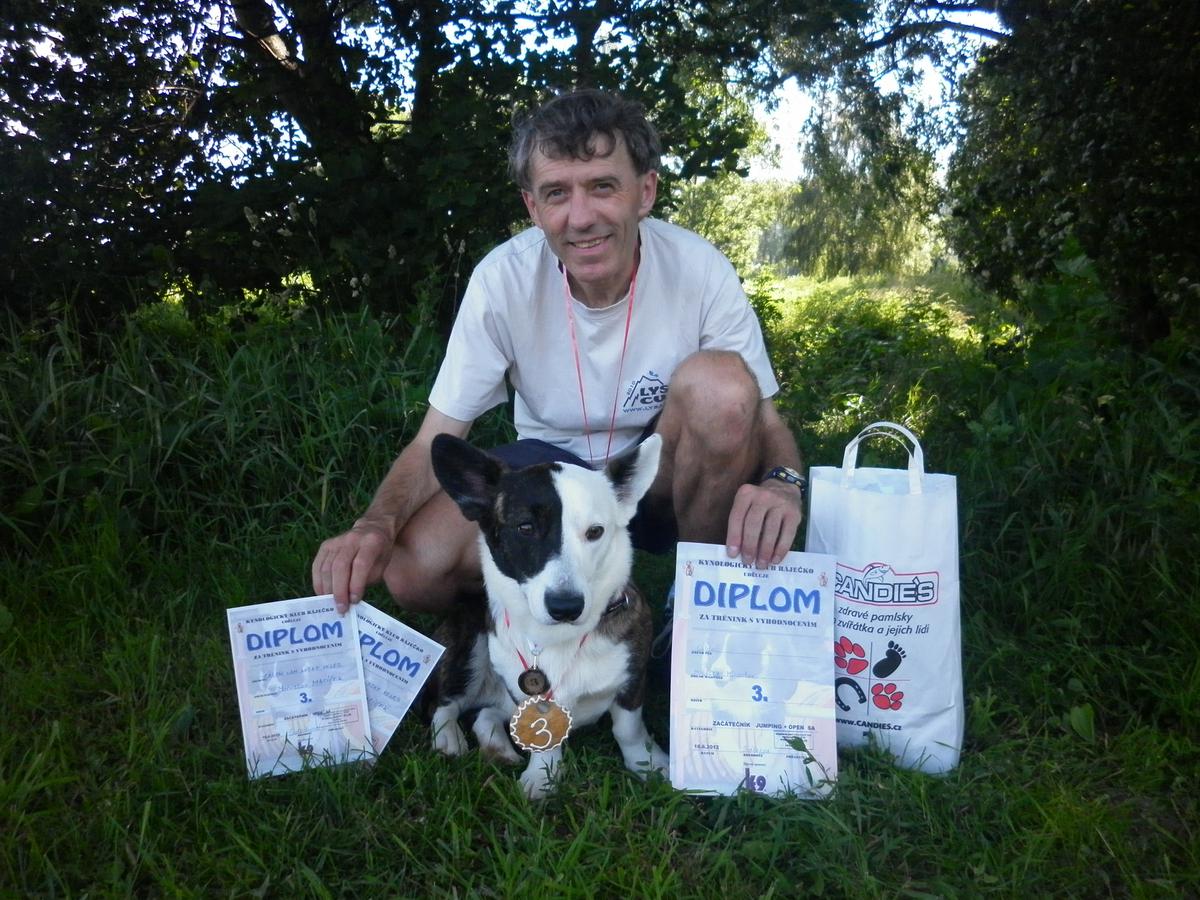 Raječko 16.6.2012 závod agility 3.místo